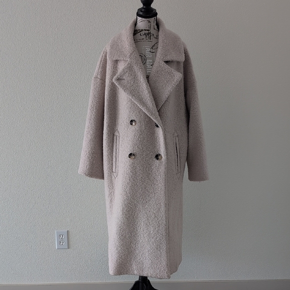 Anthropologie Cream Teddy Jacket